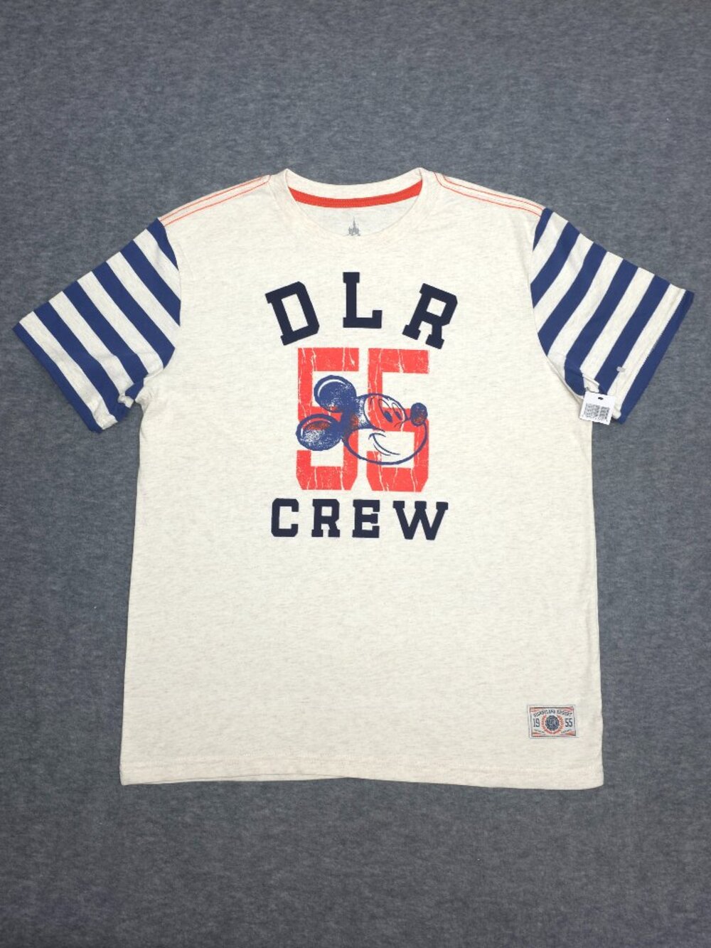 Disney Parks DLR 55 Crew Mickey Mouse Graphic Tee Youth L NWT